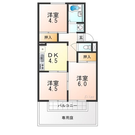 メゾンエスポワールの物件間取画像